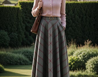 Cottagecore Maxi Skirt Sewing Pattern, Circle Skirt, Maxi Skirt Pattern, Full Circle Skirt, Vintage Midi Skirt, Size A4 A0 Letter US 2 -30