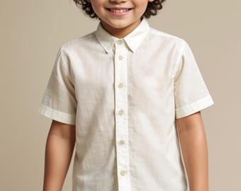 Boy's Short Sleeve Shirt Sewing Pattern: Beginner Kid's Sizes 2Y-16 (PDF Pattern)