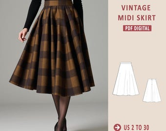 スカート 80s brown native pattern long skirt Native American Style Skirt, Tribal Panel Skirt, Native
