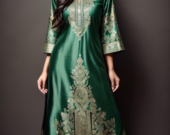 A-Line Kurta Indian Dress Sewing Pattern, Anarkali Suits Indian Dress Sewing Pattern, Options in Multiple Sizes  Easy Pattern XS-5XL
