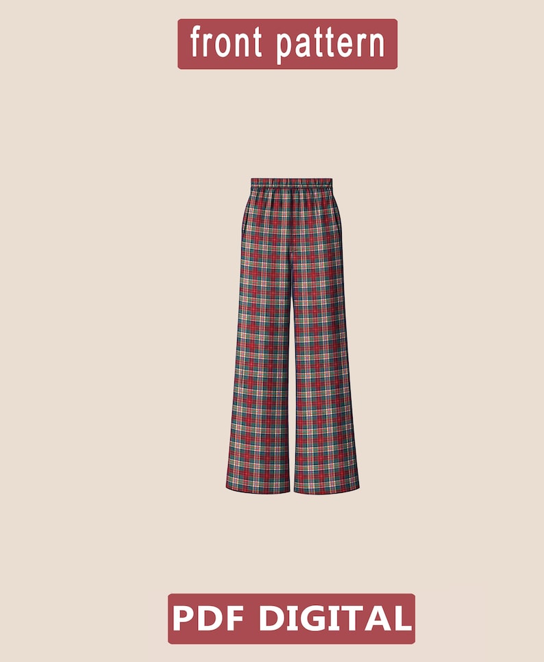 Women Pajama Pants Sewing Pattern | Women Pajama Pattern | Women Pajama ...