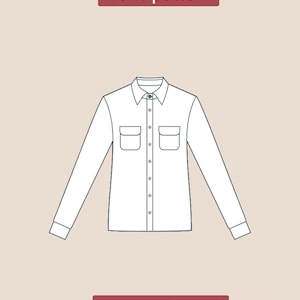 Men's Shirt Jacket Sewing Pattern: Classic Lumberjack Style (XS-4XL ...