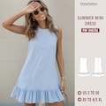 Sleeveless Summer Dress Sewing Pattern: Ruffle Sundress (XS-4XL) (Digital Download)