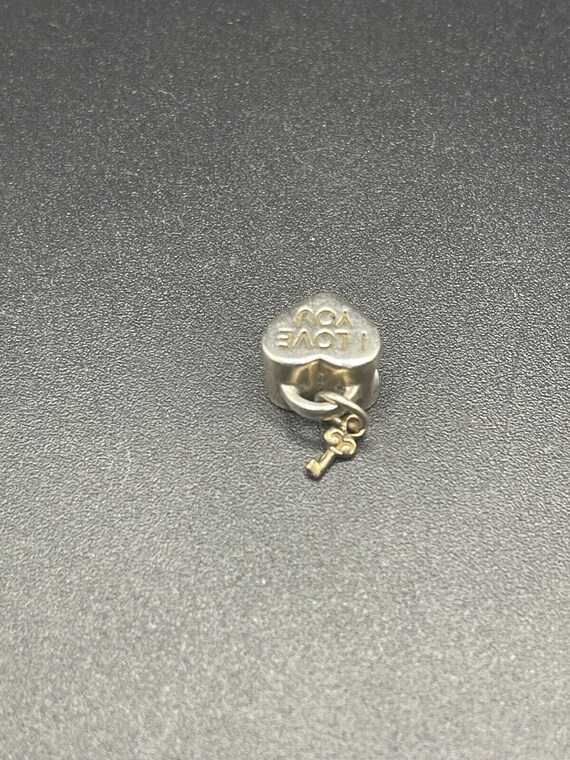 Michael Hill MHJ Sterling Silver Heart Charm With 10K Gold Key - Etsy