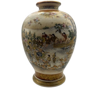 Antique Japanese Satsuma Vase – Signed Dozan – Meiji Period (19th Century)
