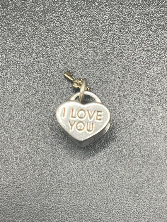 Michael Hill MHJ Sterling Silver Heart Charm With 10K Gold Key