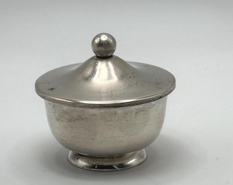 Vintage Sterling Silver Lidded Saccharin or Salt Cellar Bowl by Web USA