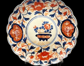 Plato antiguo Arita Imari, 24,5 cm, siglo XIX, período Meiji, coleccionistas de bellas artes japoneses