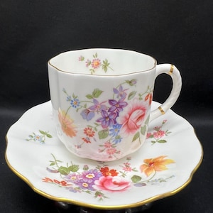 Royal Crown Derby &quot;Derby Posies&quot; Bone China Cup & Saucer (1964)