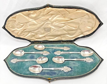 ヴィンテージ ヒルデスハイム ローズ ティースプーン - シルバー 835