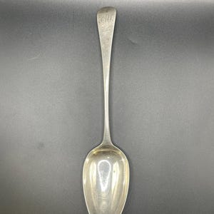 Antique George III Silver Old English Pattern Table Spoon, London 1814