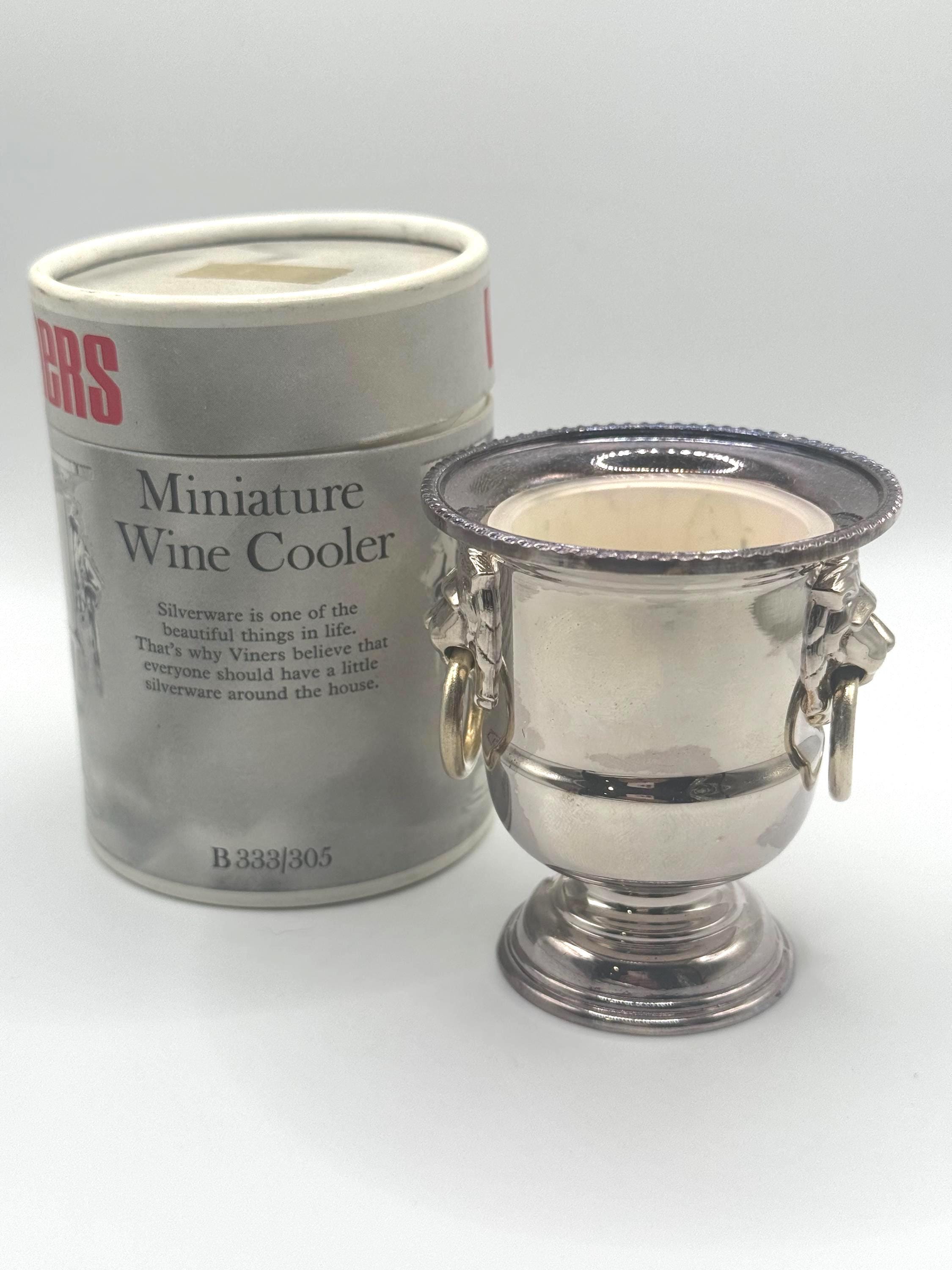 【アウトレット品】♥ ヴィナーズ・オブ・シェフィールド製　ミニシャンパンクーラー Viners Sheffield Silver Plated Miniature Wine Cooler 1975 With