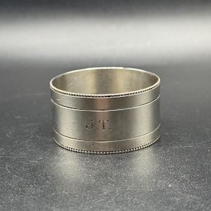 Antique Sterling Silver Napkin Ring, Sheffield 1927 by James Dixon & Sons