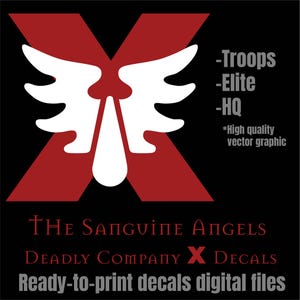 Digital Decals - Bloody Angelic 40K Death Company ready-to-print-file