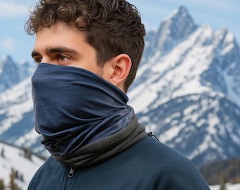 Warm Fleece Neck Gaiter & Adjustable Face Mask | Winter Neck