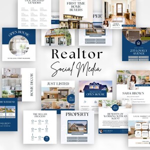 Realtor Agent Social Media Templates  INSTANT DOWNLOAD  customizable in Canva for free  Real Estate Instagram Post Selling Buying Marketing