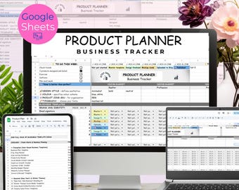 Product Planner Google Sheet, Etsy Shop Planner, Organize Your Digital Business Products, Digital Template Ideas, Etsy Seller Tools, To-do