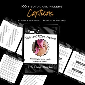 Botox and Fillers Captions | Instagram Captions  | Content Ideas  | Digital Marketing  | Medspa Captions Ideas  | Social Media Text