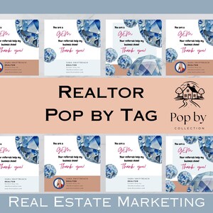 Realtor You are a Gem Pop-by Tag INSTANT DOWNLOAD  Client Appreciation  Real Estate Marketing Customizable in Canva  Gift Spring Summer