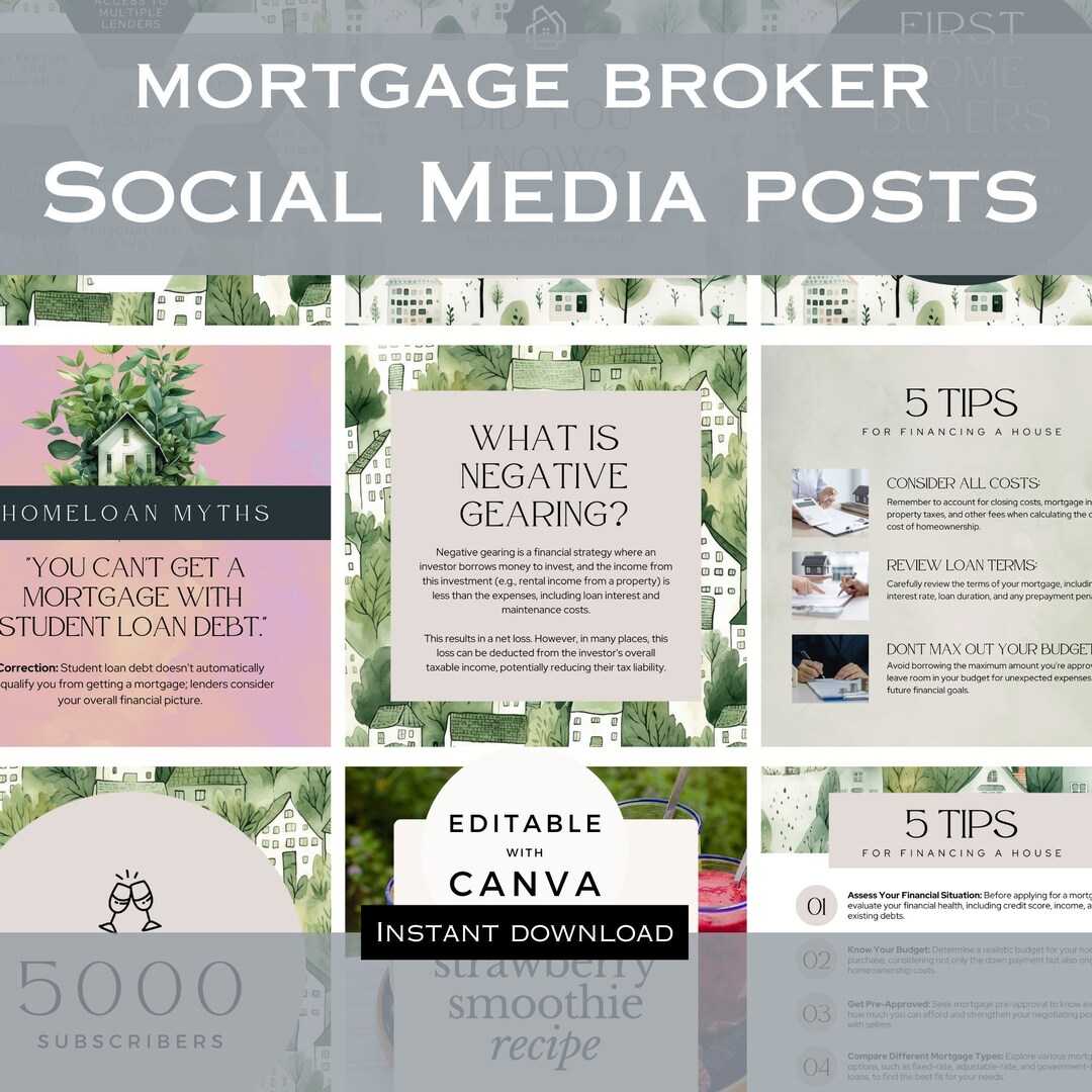 30 Mortgage Broker Social Media Posts, Loan Broker Feed, Mortgage ...