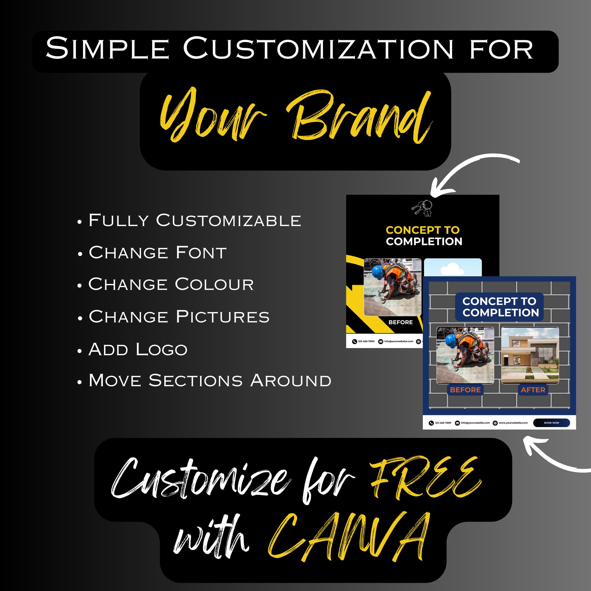 Contractor Posts Construction Social Media Posts | Instagrame Construction Company Feed ...