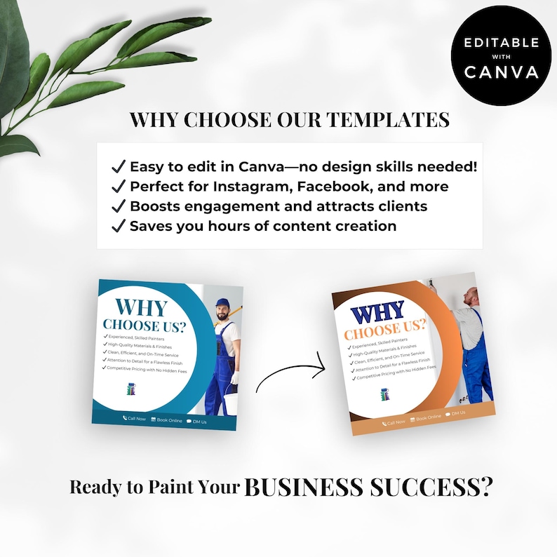 House Painter Social Media Templates, Canva Designs for Painting ...