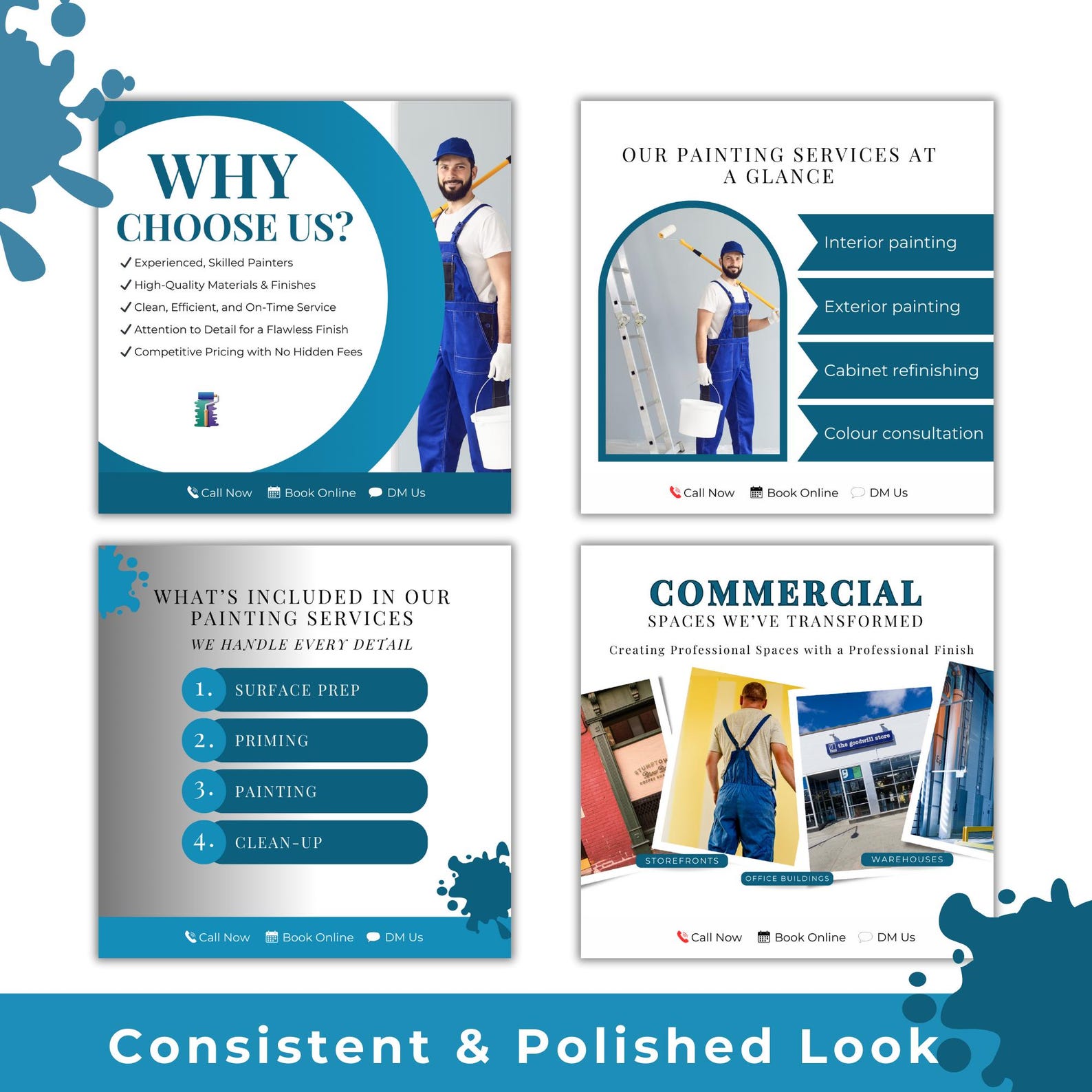 House Painter Social Media Templates, Canva Designs for Painting ...