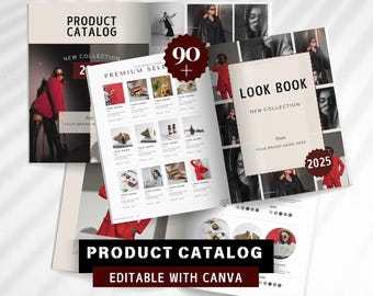 Product Catalog Canva Template,  Wholesale Product Catalog Design, SKU Line Sheet, Catalog Template, Wholesale Supply Catalog