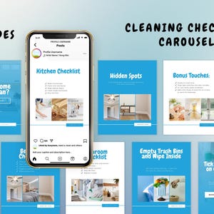 Cleaning Service Instagram Carousels, Canva Templates Slide, Cleaner ...