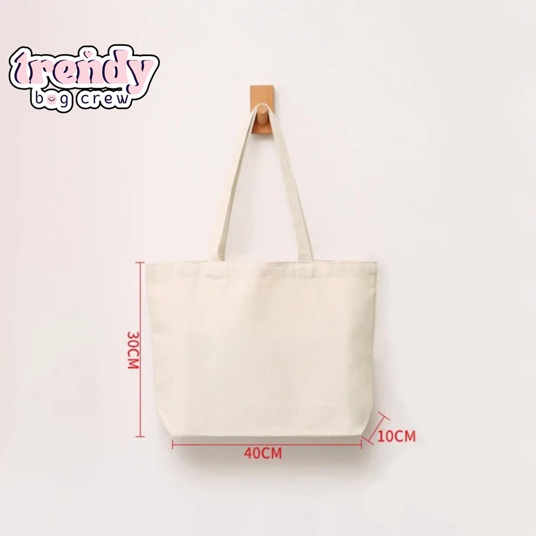 Plain Tote Bag Blank Shoulder Bag for Screen Printing Etsy