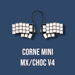 Corne Mini v4 (3x5): MX or Choc - Split Ergonomic Keyboard with Tenting-Tilting Kit, RGB Backlights, Keycaps and Key Switches (crkbd)