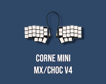 Corne Mini v4 Wired Split Keyboard, Tenting-Tilting Kit, RGB Backlights, 3D Printed Case