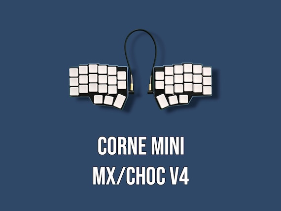Corne Mini V4 Wired Split Keyboard, Tenting-tilting Kit, RGB