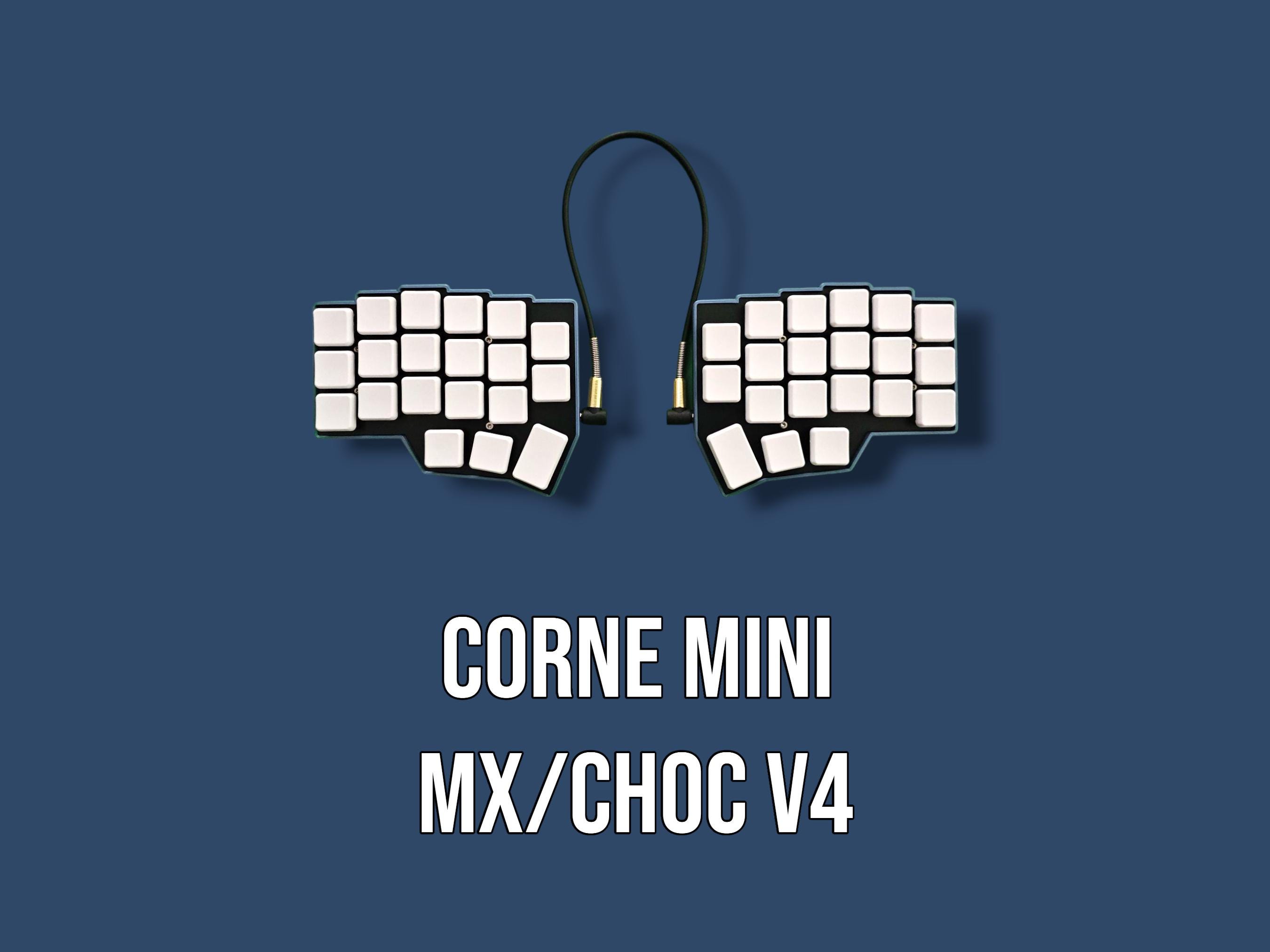Corne Mini V4 Wired Split Keyboard, Tenting-tilting Kit, RGB