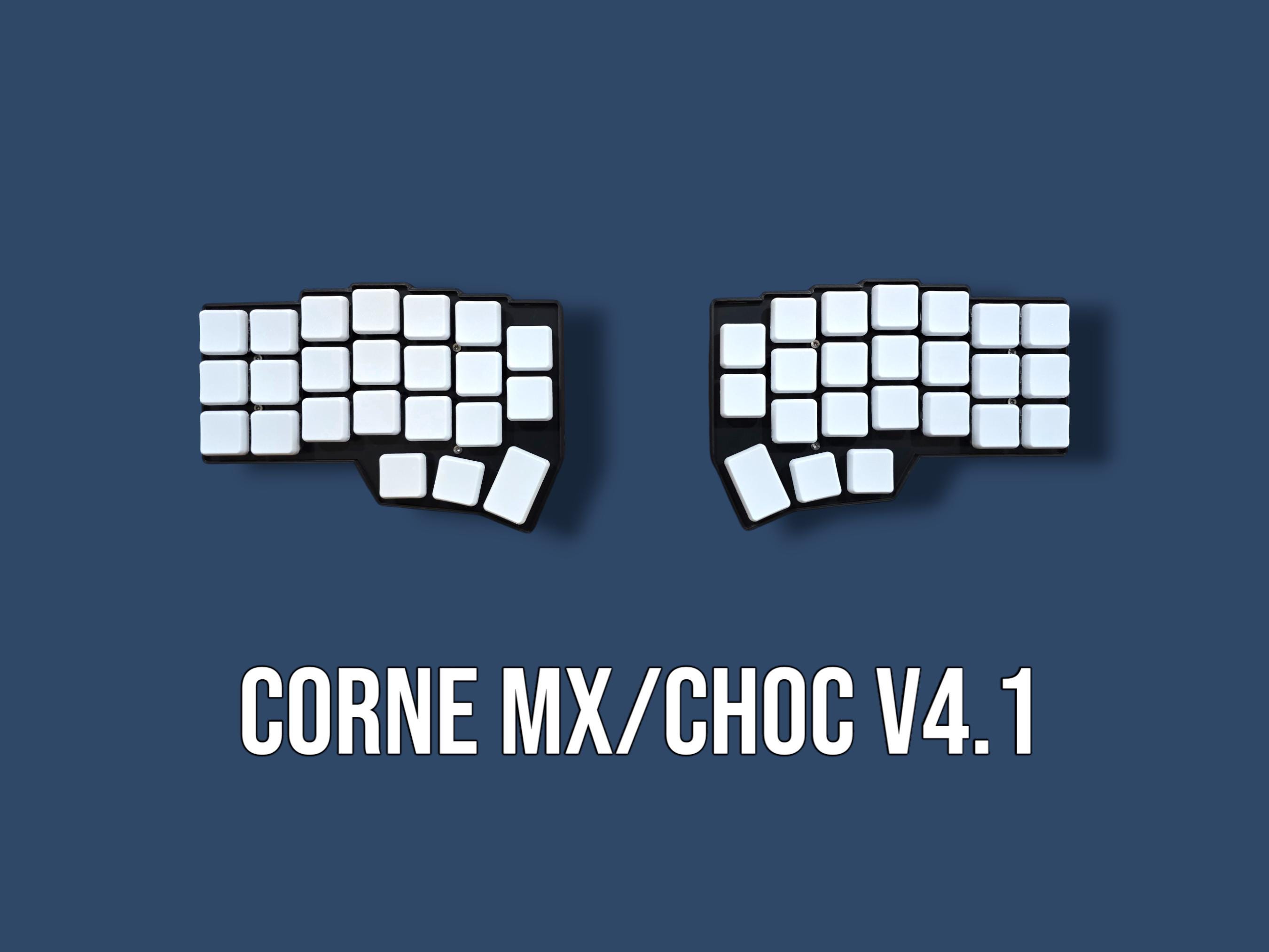 Corne V4.1 Wired Split Keyboard With Tenting-tilting Kit Corne V4.1 Wired Split Keyboard With Tenting-tilting Kit
