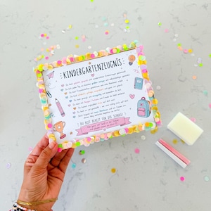 Digital print file "Kindergarten certificate" 2 PDF print files for immediate download