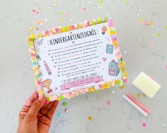 digitale Druckdatei "Kindergartenzeugnis" 2 PDF Druckdateien zum Sofortdownload