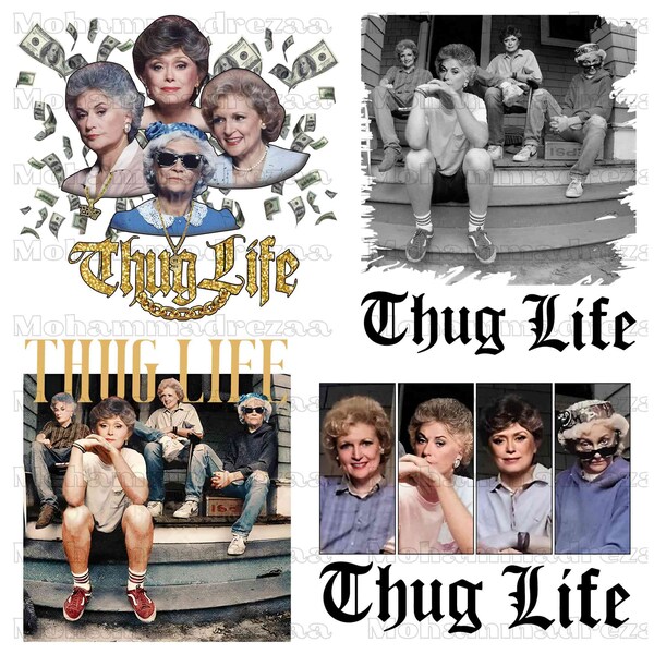 Thug Life PNG Bundle, Thug Life Movie Png, Gift for Mom, Gift for Grandma, Movie Sitcom Png