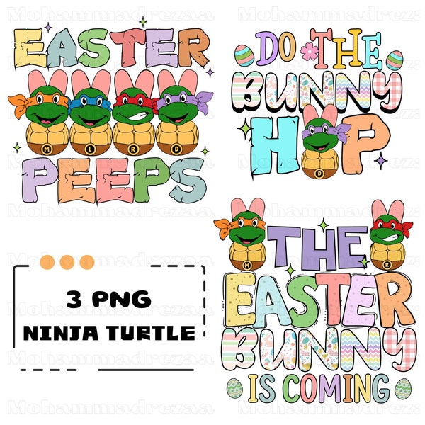 Ninja Turtle Easter Png, Happy Easter Day Png, Ninja Turtles Easter Bunny Png, Easter Peeps Png, Easter Vibes Png, Ninja Turtle Easter Png