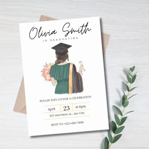 Graduation Party Invitation Template, Editable, Customizable, Print or ...