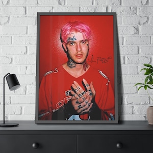 Lil Peep Framed Poster - Lil Peep Poster - Lil Peep Hellboy - Lil Peep Gift Idea - Lil Peep Photo - Lil Peep Picture - Lil Peep Merch