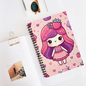 Cuaderno Lindo de Frutas para Niños- Diario 2024 - Diario 2024 - Diario Lindo - Diario Lindo 2024 - Regalos para Niños - Cuaderno Espiral Lindo