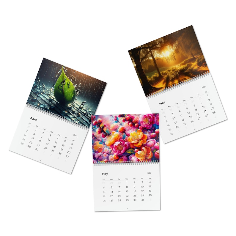Art Wall Calendar 2024 Art Calendar 2024 Wall Calendar 2024 Unique Art