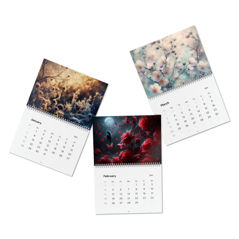 Art Wall Calendar 2024 Art Calendar 2024 Wall Calendar 2024 Unique Art