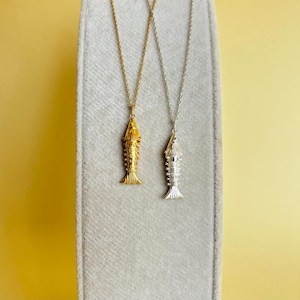 Silver Fish Necklace, Movable Fish Necklace, Fish Pendant, Silver Jewelry, Lucky Necklace,  Delicate Necklace, Gift for Him, Gift for Her