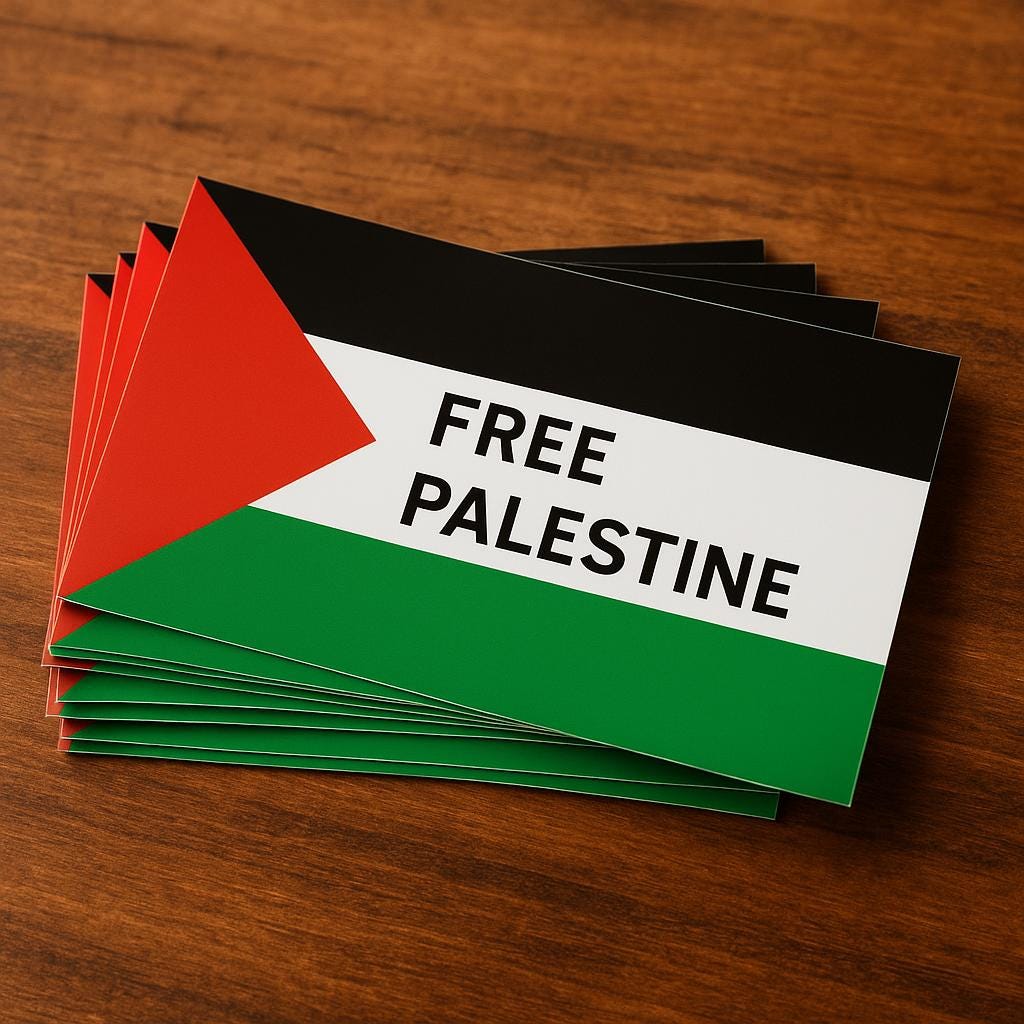 パレスチナ製 パレスチナ国旗 【ハンドメイド】 ステッカー付 新品 Free palestine sticker - Etsy 日本