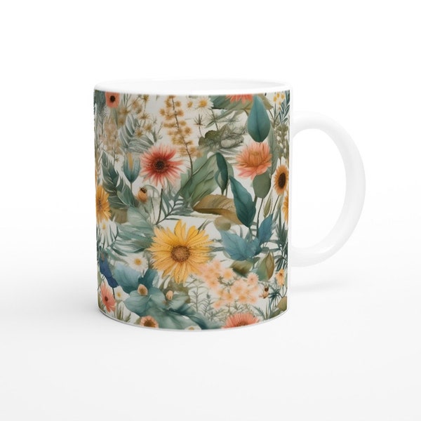 Natur Tasse Blumen - Kaffeetasse - Teetasse