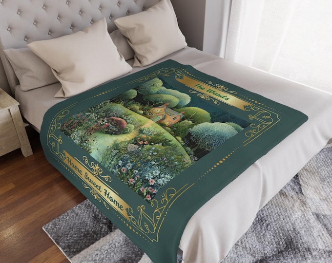 Cozy Cottage Decor Garden Theme Nature Inspired Home Sweet Cottagecore Living Room Blanket Comfort Throw Rustic Style Farmhouse Accent Sofa