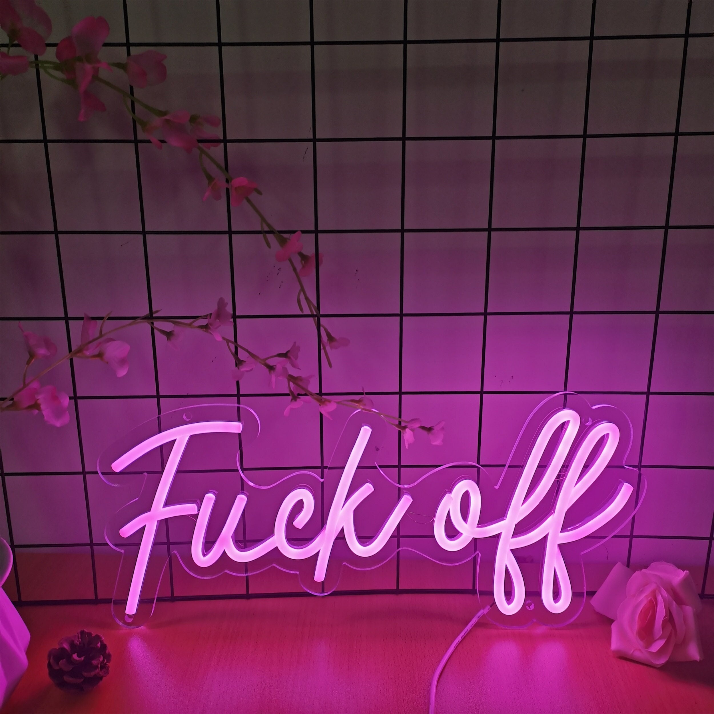 Fuck off neon sign - .de