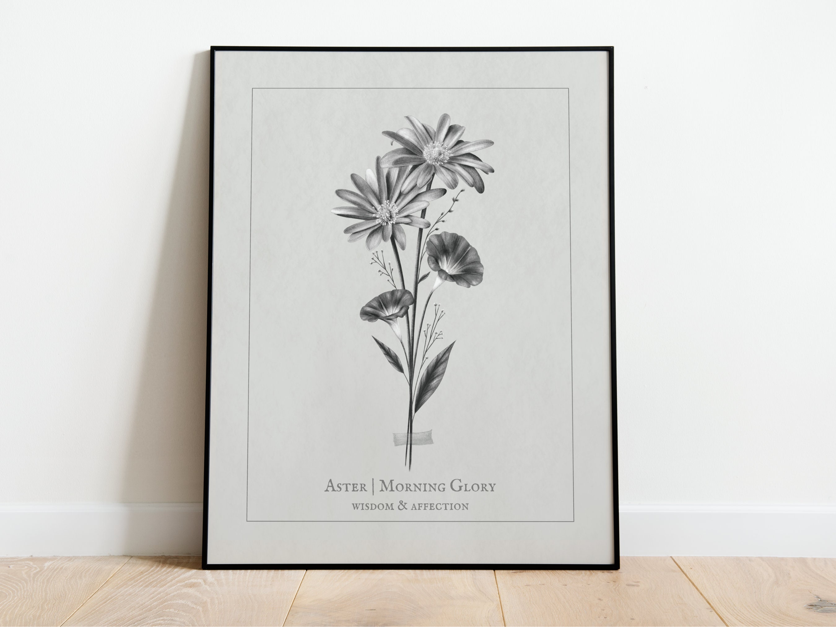 Aster and Morning Glory Tattoo Meaning